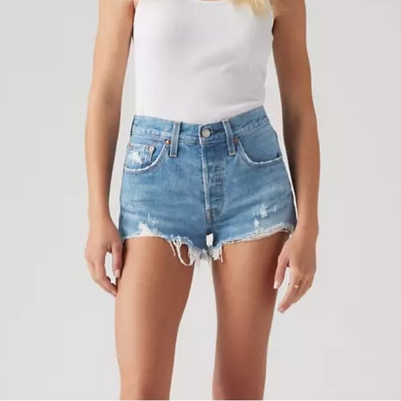 Levi's Pants - Levi’s 501 Light Wash Denim Shorts